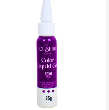 662 - COLOR LIQUIDO GEL ROXO 25g - ICEBERG