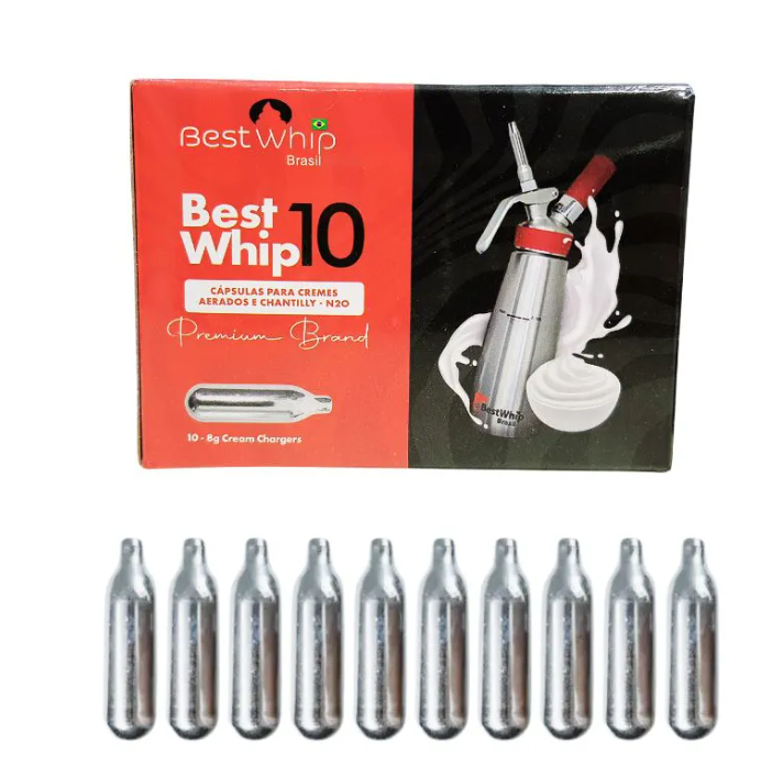 4702 - CÁPSULAS DE GÁS PARA CHANTILLY 8g C/ 10un - BWB