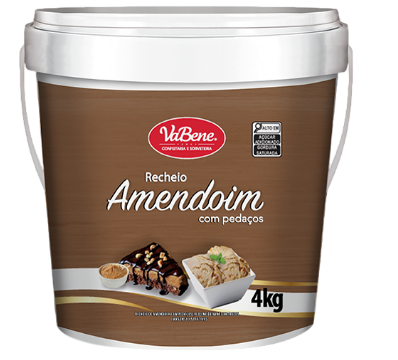 5111 - RECHEIO AMENDOIM C/ PEDACOS 4kg - VABENE