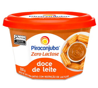 5853- DOCE DE LEITE ZERO LACTOSE 350g - PIRACANJUBA