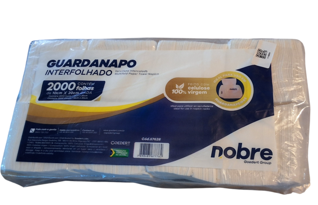 16266 - GUARDANAPO CAI-CAI F. SIMPLES 10X20CM C/2000FLS - NOBRE/GOEDERT