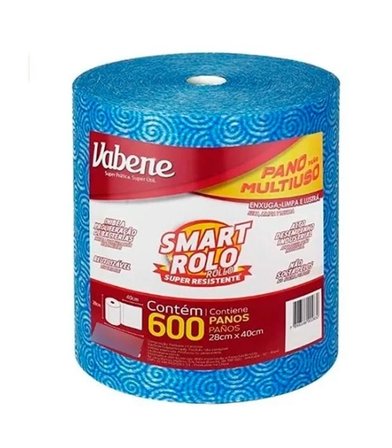 4360 - ROLO PERFLEX MULTIUSO 40X28CM C/ 600 PANOS AZUL 35g  - VABENE