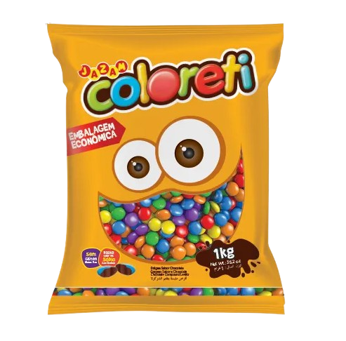 4074 - CONFEITO COLORETI MINI 1kg - JAZAM