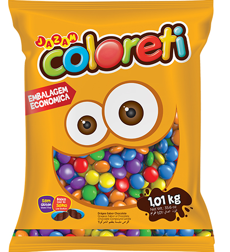 4082 - CONFEITO COLORETI TRADICIONAL 1kg - JAZAM