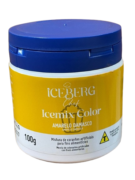 5142 - CORANTE ARTIFICIAL AMARELO DAMASCO ICEMIX COLOR 100g - ICEBERG
