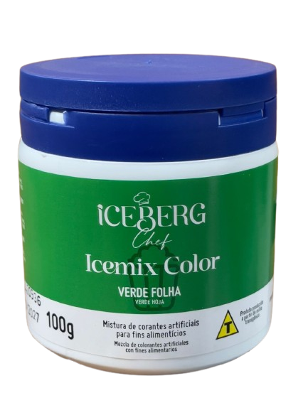1245 - CORANTE ARTIFICIAL VERDE FOLHA ICEMIX COLOR 100g - ICEBERG