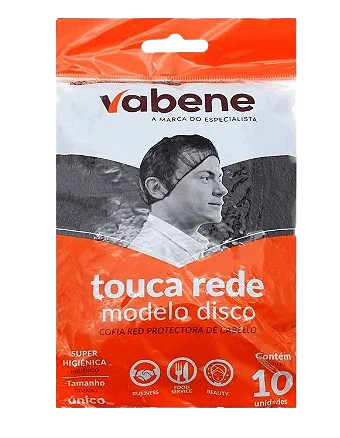 5882 - TOUCA REDE NYLON PRETA C/10UN - VABENE