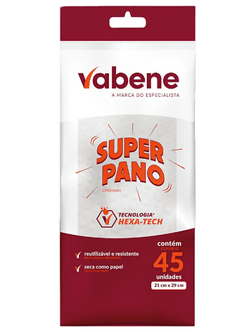 4646 - SUPER PANO BRANCO 21X29cm ROLO C/ 45un - VABENE