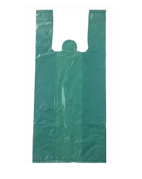 2350 - SACOLA PLASTICA RECICLADA VERDE 40X50 - DAYANAPLAST