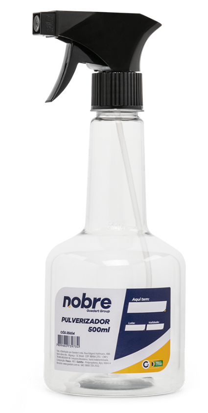 4343 - PULVERIZADOR PET 500ml TRANSPARENTE - NOBRE