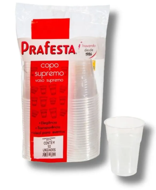 5300 - COPO SUPREMO 200ml C/50un - PRAFESTA 