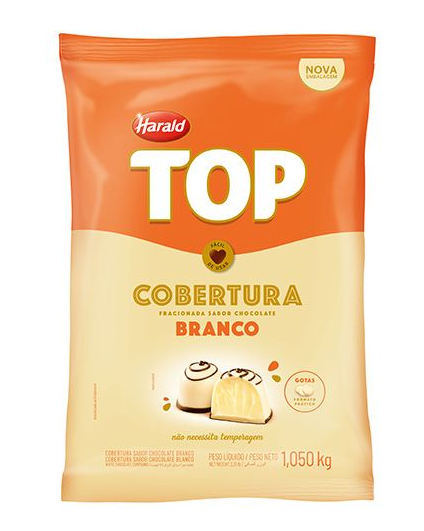 695 - COBERTURA GOTAS BRANCO TOP 1,050kg - HARALD