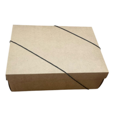 16856 - CAIXA RETANGULAR C/TAMPA KRAFT P 24x18x8 - PC/ CROMUS