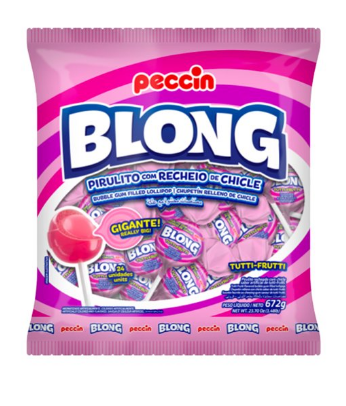 16874 - PIRULITO BLONG TUTTI FRUTTI 672g - PECCIN