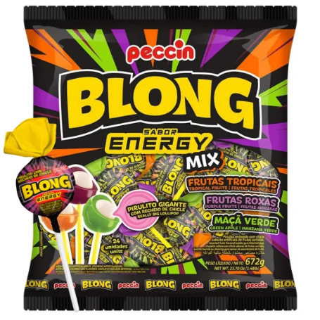16873 - PIRULITO BLONG ENERGY MIX 672g - PECCIN