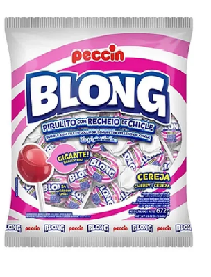 16886 - PIRULITO BLONG CEREJA 672g - PECCIN