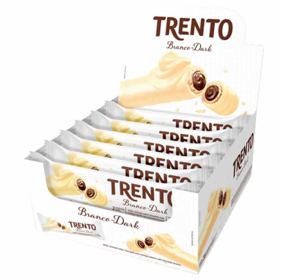 16866 - WAFER TRENTO CHOC BRANCO 16unX29g - PECCIN