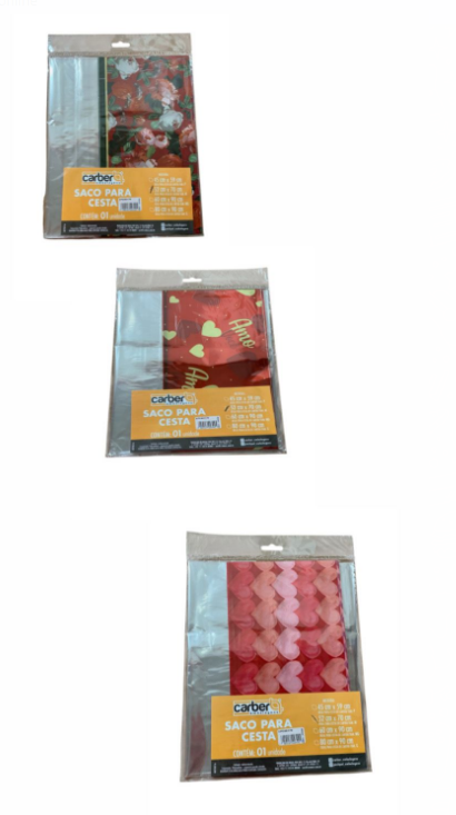 16903- SACO CESTA AUTOSSERV STDO FEMIN/ROMANT 52x70 - PC/ CROMUS