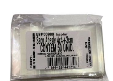 16839 - SACO ADESIVO  4x4+3 ABA C/50un - PC/ CROMUS