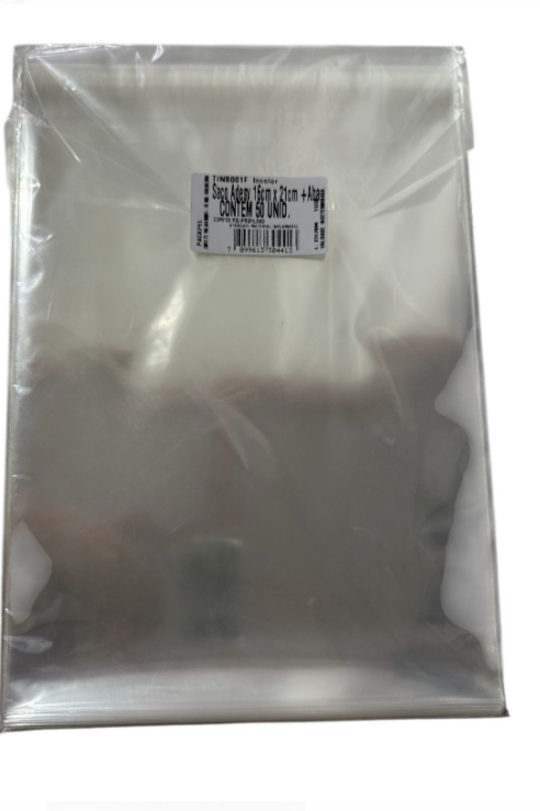 16844 - SACO ADESIVO  DVD 16x21+ABA C/50un - PC/ CROMUS