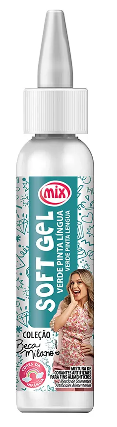 16409 - SOFTGEL VERDE PINTA LINGUA 25G - MIX/ DUAS RODAS 
