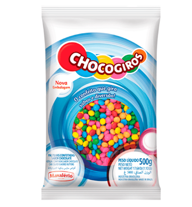 16943 - CHOCOGIROS COLORIDO 500g - MAVALERIO