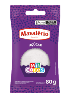 16941 - ACUCAR BRANCO MIL CORES 80g - MAVALERIO