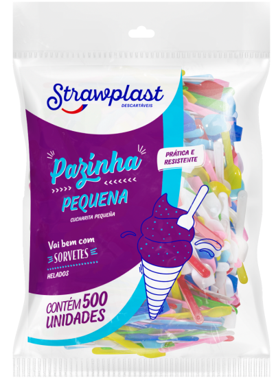 16955 -PAZINHA PEQUENA CANDY MISTA C/500un - STRAWPLAST