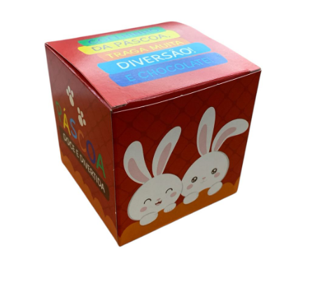 16976 - CAIXA CUBO ALEGRIA VERMELHO 9x9x9 - PC/ CROMUS