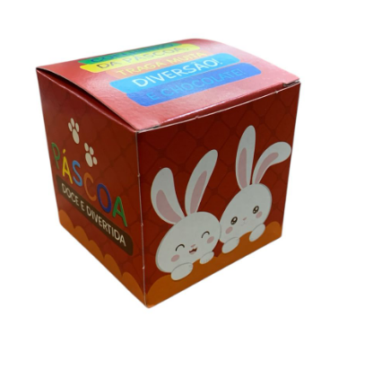 16980 - CAIXA CUBO ALEGRIA VERMELHO 7x7x7 - PC/ CROMUS