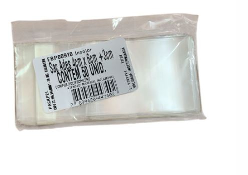 16962 -SACO ADESIVO 4X6+3 ABA C/50UN- PC/CROMUS