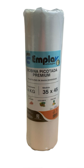 16988 - BOBINA PICOTADA PREMIUM PEBD 35x45 KG - EMPLAV