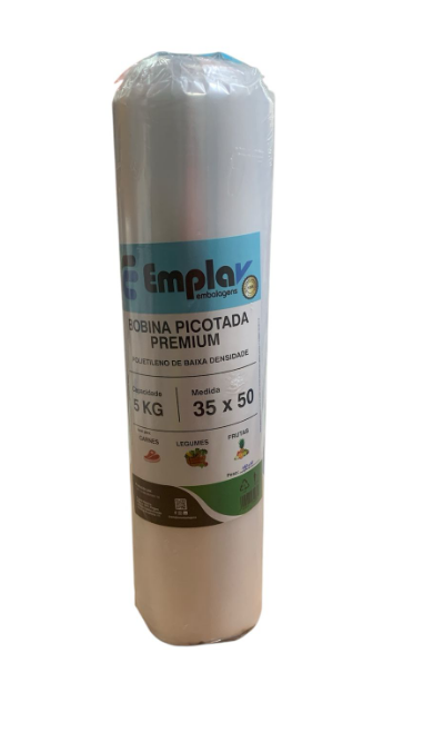 16989 - BOBINA PICOTADA PREMIUM PEBD 35x50 KG - EMPLAV