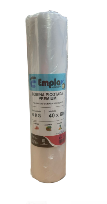 16990 - BOBINA PICOTADA PREMIUM PEBD 40x60 - EMPLAV
