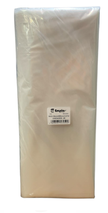 16984 - SACO 50x80x0,012 PEBD TRANSPARENTE - EMPLAV
