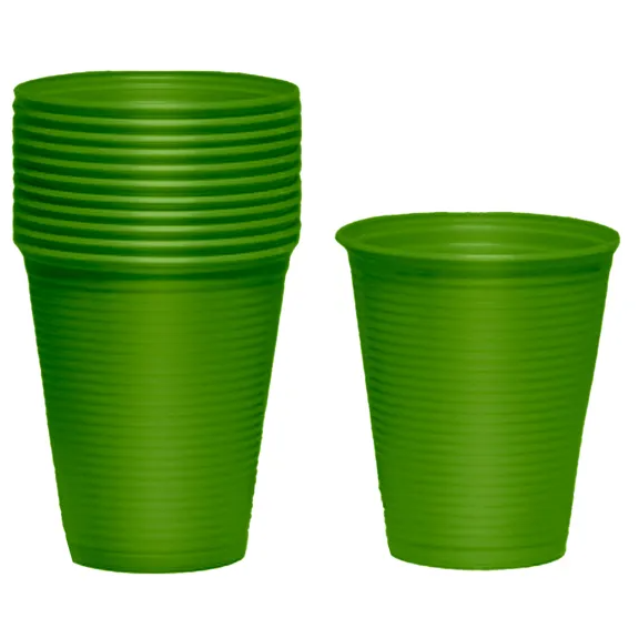 17070 -COPO 200ml BIO VERDE ESCURO C/50un - TRIK TRIK