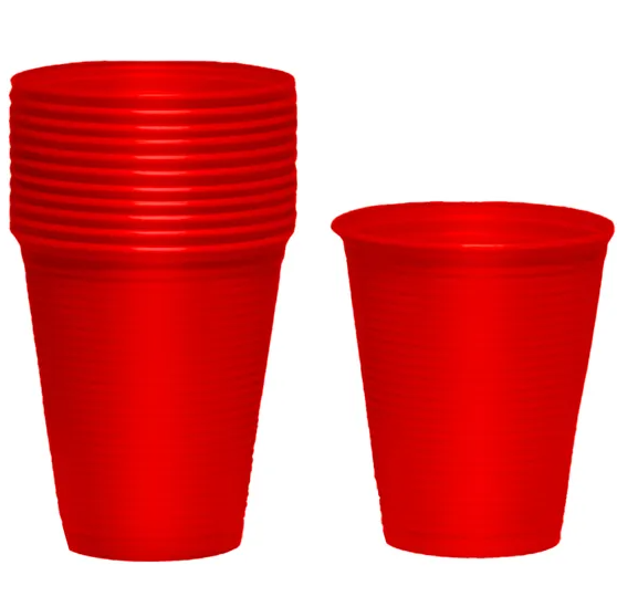 17055 -COPO 200ml BIO VERMELHO C/50un - TRIK TRIK