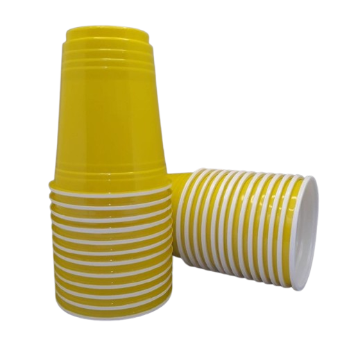 17051 -COPO 400ml AMERICANO BIO AMARELO C/25un - TRIK TRIK