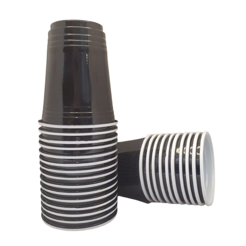 17065 -COPO 400ml AMERICANO BIO PRETO C/25un - TRIK TRIK