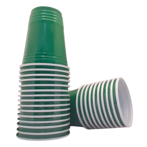 17066 -COPO 400ml AMERICANO BIO VERDE ESCURO C/25un - TRIK TRIK