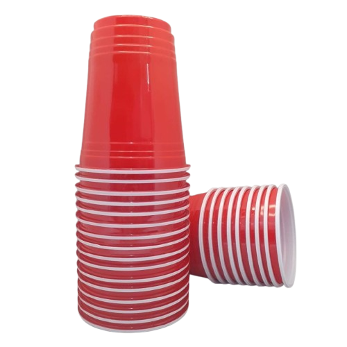 17050 -COPO 400ml AMERICANO BIO VERMELHO C/25un - TRIK TRIK