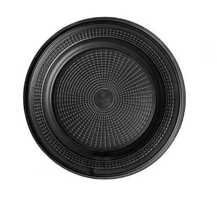 17077 - PRATO RASO 18cm BIO PRETO C/10un - TRIK TRIK
