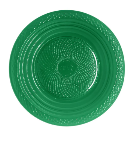 17078 - PRATO RASO 18cm BIO VERDE ESCURO C/10un - TRIK TRIK