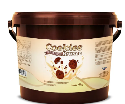 17104 - RECHEIO DE COOKIES BRANCO 4kg - DOREMUS
