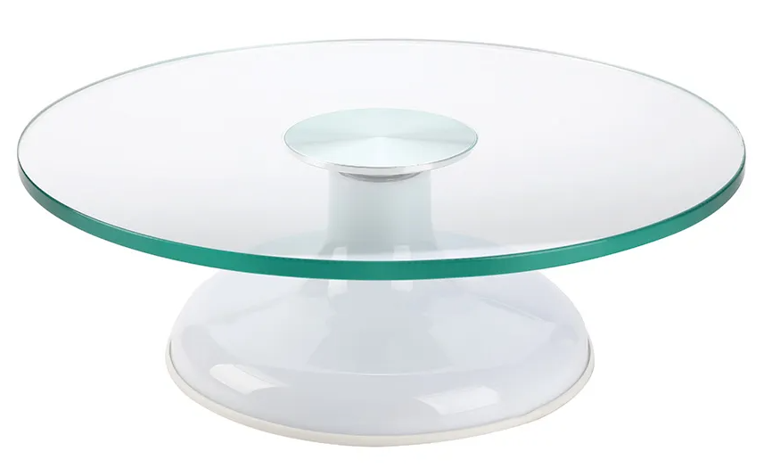 17169- BAILARINA DE VIDRO BRANCA 30x15cmX8mm -SOLRAC