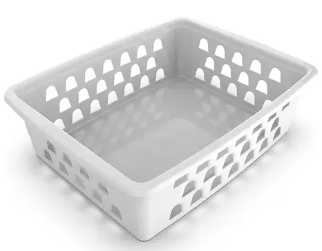 17161 -CESTO MULTIUSO BRANCO 29x19x8cm - SOLRAC