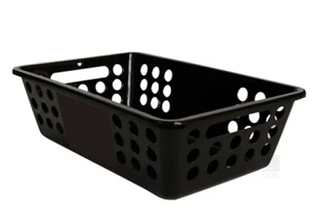 17162 - CESTO MULTIUSO PRETO 29x19x8cm - SOLRAC