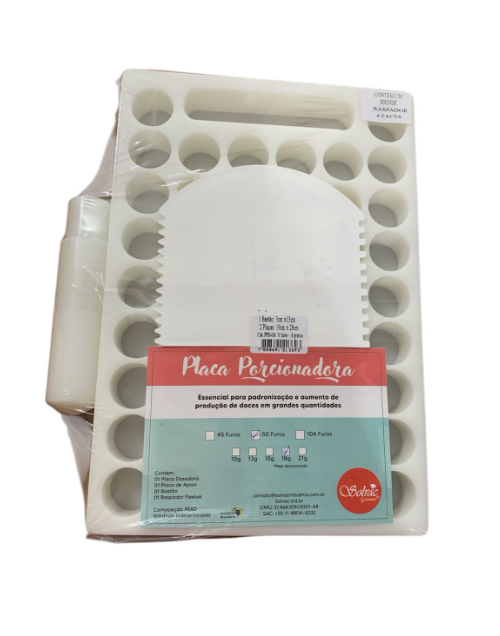 17157 - PLACA PORCIONADORA 18g C/50 FUROS - SOLRAC