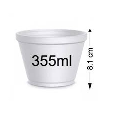 2774 - POTE EPS ISOPOR 355ml C/20un - DARNEL