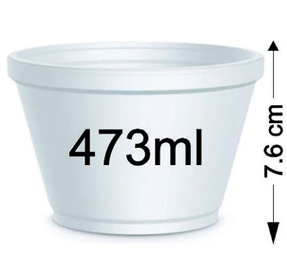 3311 - POTE EPS ISOPOR 473ml C/20un - DARNEL